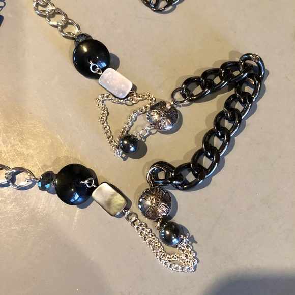 Mixed Bead and Chain Necklace #7 - Picture 5 of 8